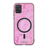 Samsung Galaxy A51 4G marmori suojakuoret - Light Pink Marble