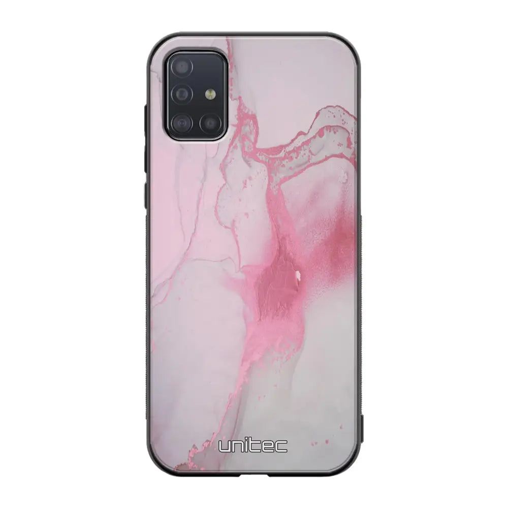 Samsung Galaxy A51 4G marmori suojakuoret - Pink Pok Rie - Ei