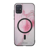 Samsung Galaxy A51 4G marmori suojakuoret - Pink Pok Rie