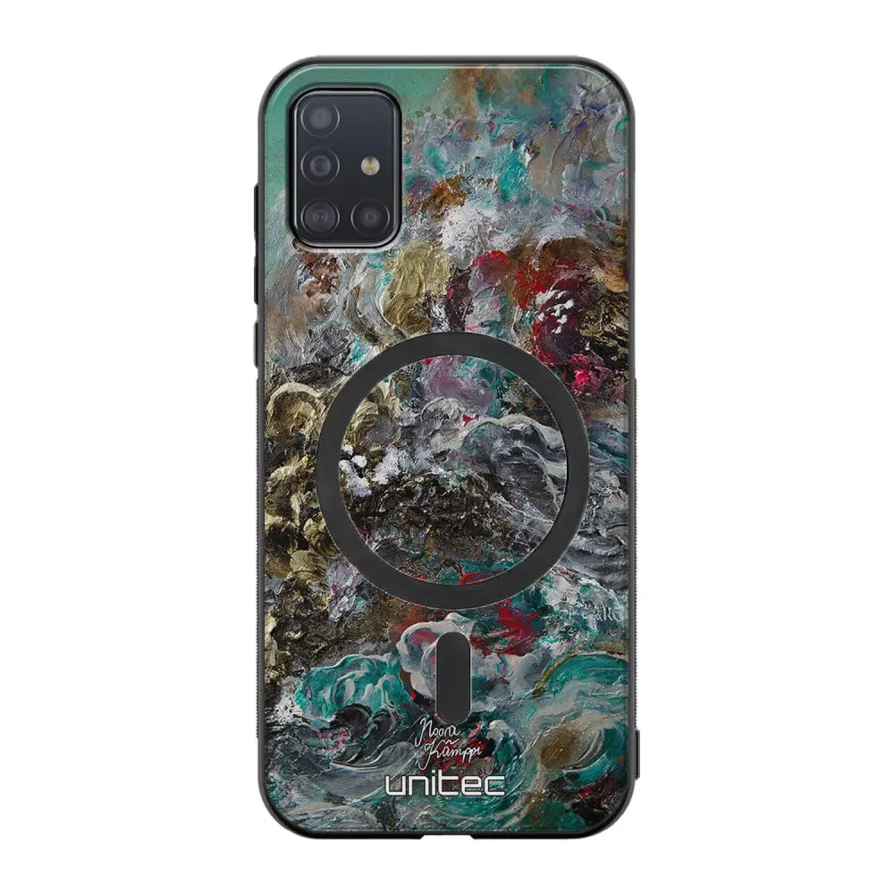 Samsung Galaxy A51 4G modern art suojakuoret - Heart Knows - Noora Kämppi