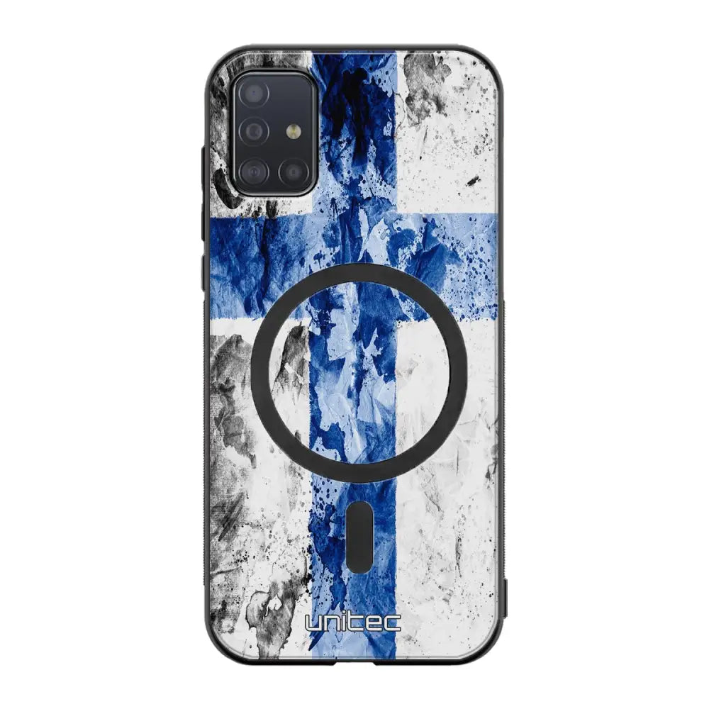 Samsung Galaxy A51 4G suojakuoret - Painted Finnish Flag