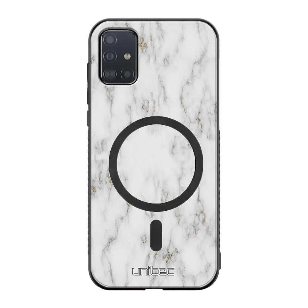 Samsung Galaxy A51 5G marmori suojakuoret - White Marble