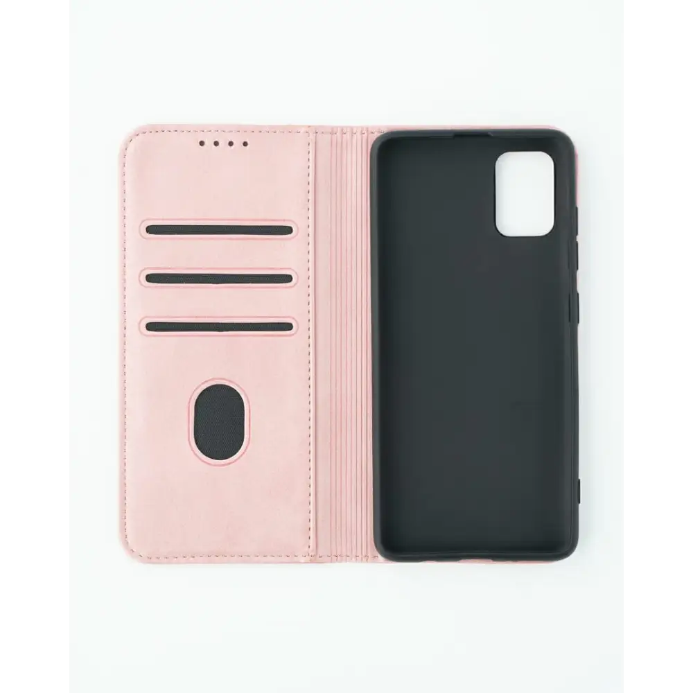 Samsung Galaxy A51 (5G) Unitec Lompakko Suojakotelo Ruusukulta