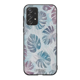 Samsung Galaxy A52 4G kukka suojakuoret - Monstera Texture - Ei