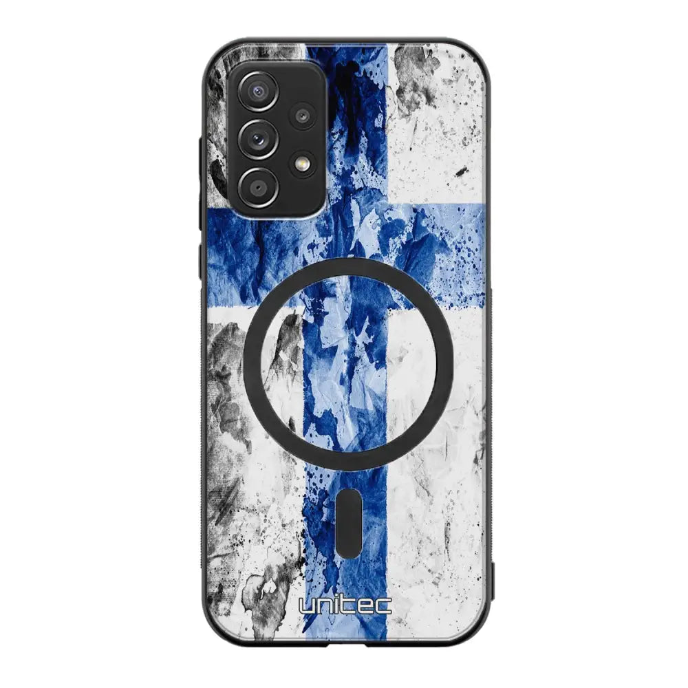 Samsung Galaxy A52 4G suojakuoret - Painted Finnish Flag
