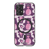 Samsung Galaxy A52 4G suojakuoret - Purple Teddy Bear