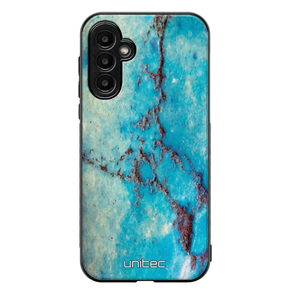Samsung Galaxy A54 marmori suojakuoret - Turquoise Marble - Ei