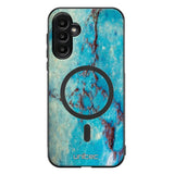 Samsung Galaxy A54 marmori suojakuoret - Turquoise Marble