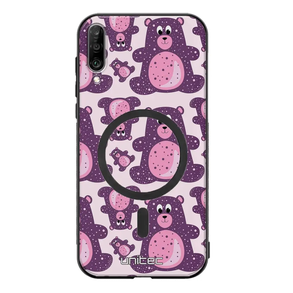 Samsung Galaxy A70 suojakuoret - Purple Teddy Bear