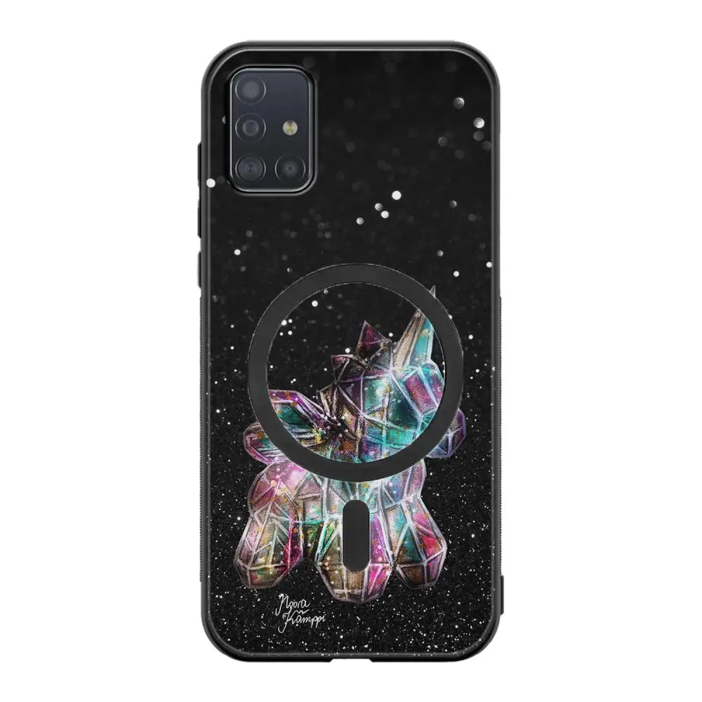 Samsung Galaxy A71 unicorn suojakuoret - Valkoinen - Noora Kämppi