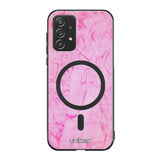 Samsung Galaxy A72 marmori suojakuoret - Light Pink Marble