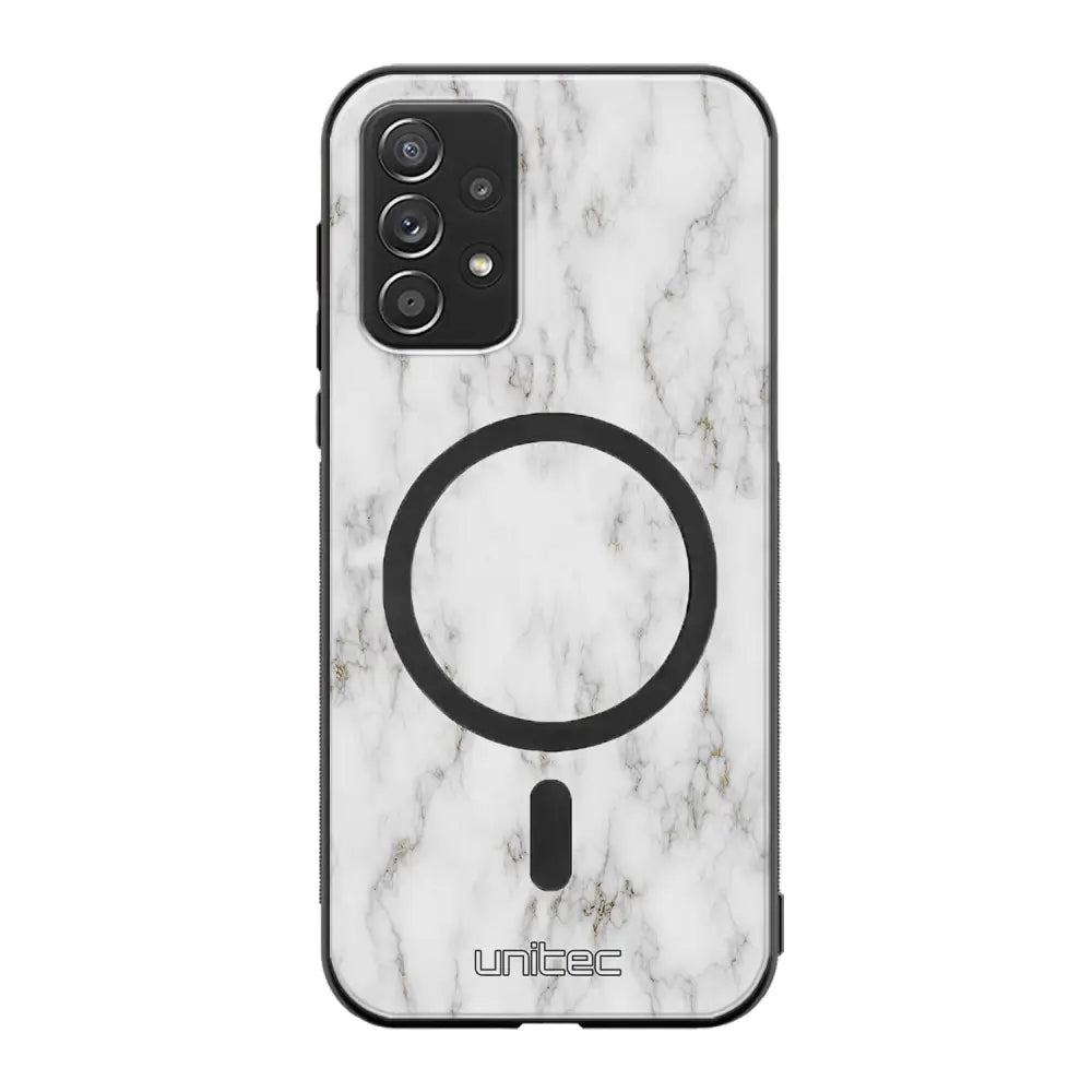 Samsung Galaxy A72 marmori suojakuoret - White Marble