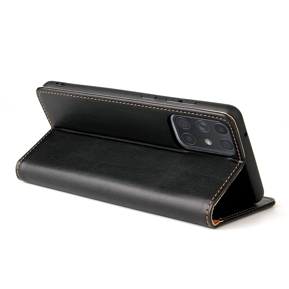 Samsung Galaxy A72 Unitec Lompakko Suojakotelo Musta