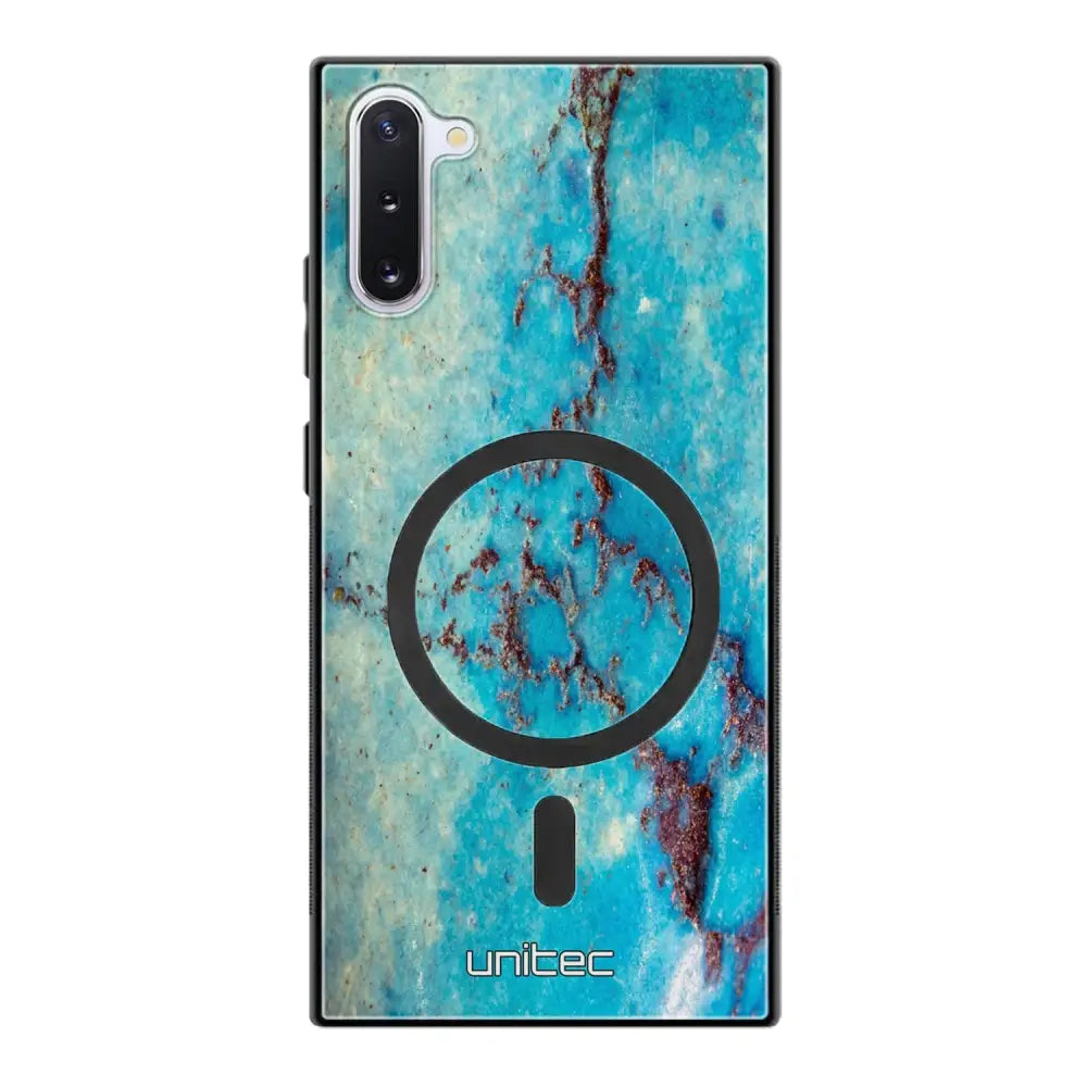 Samsung Galaxy Note 10 marmori suojakuoret - Turquoise Marble