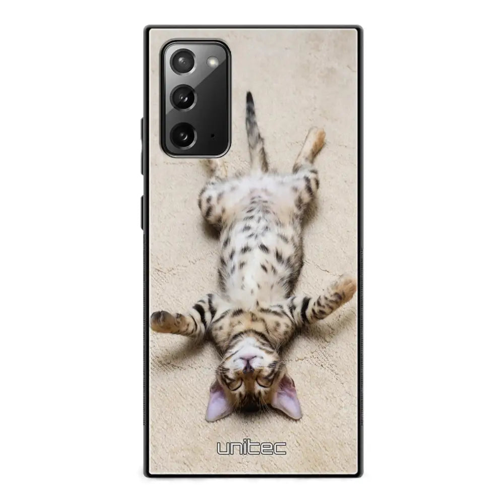 Samsung Galaxy Note 20 kissa suojakuoret - Relaxing Cat - Ei