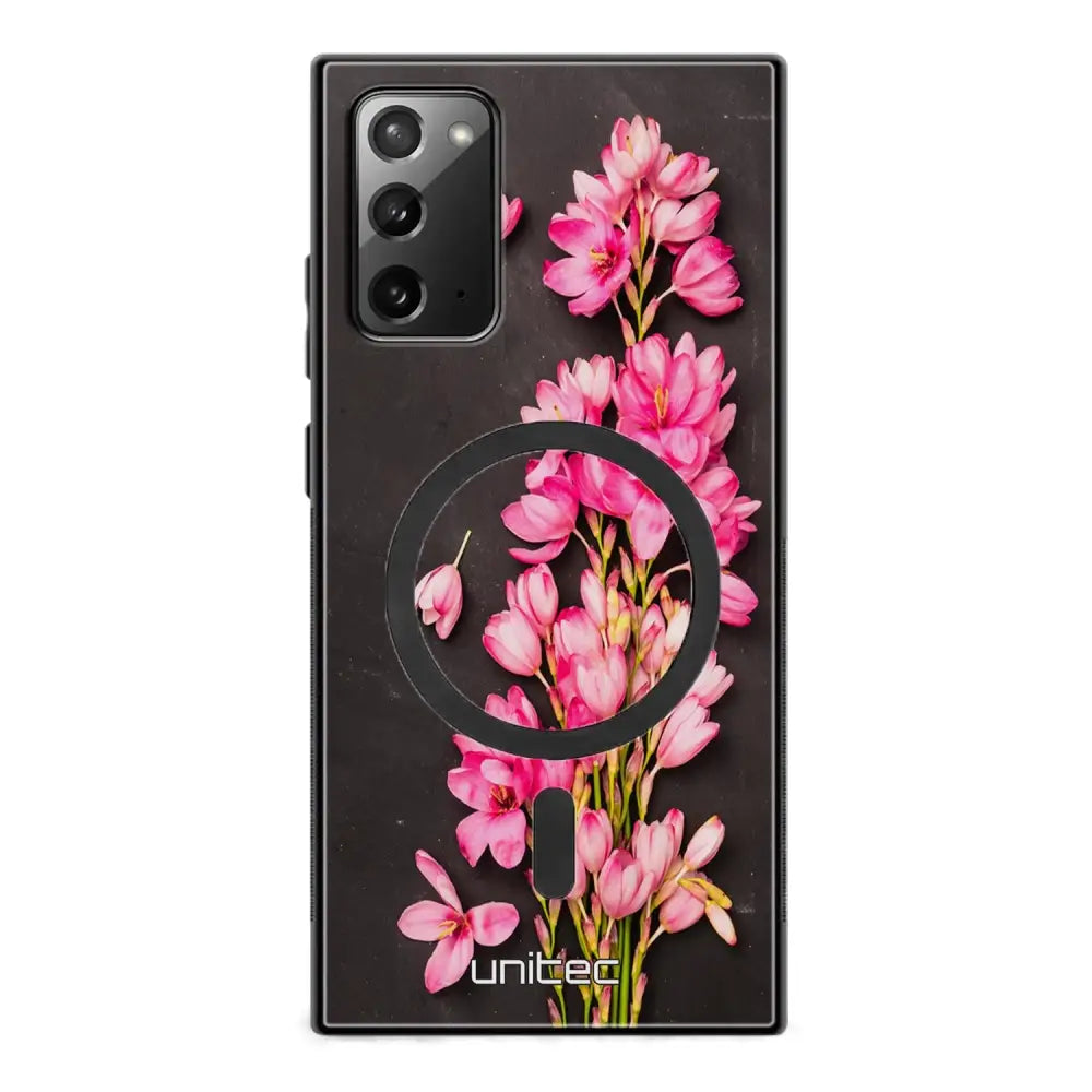 Samsung Galaxy Note 20 kukka suojakuoret - Pink Flowers