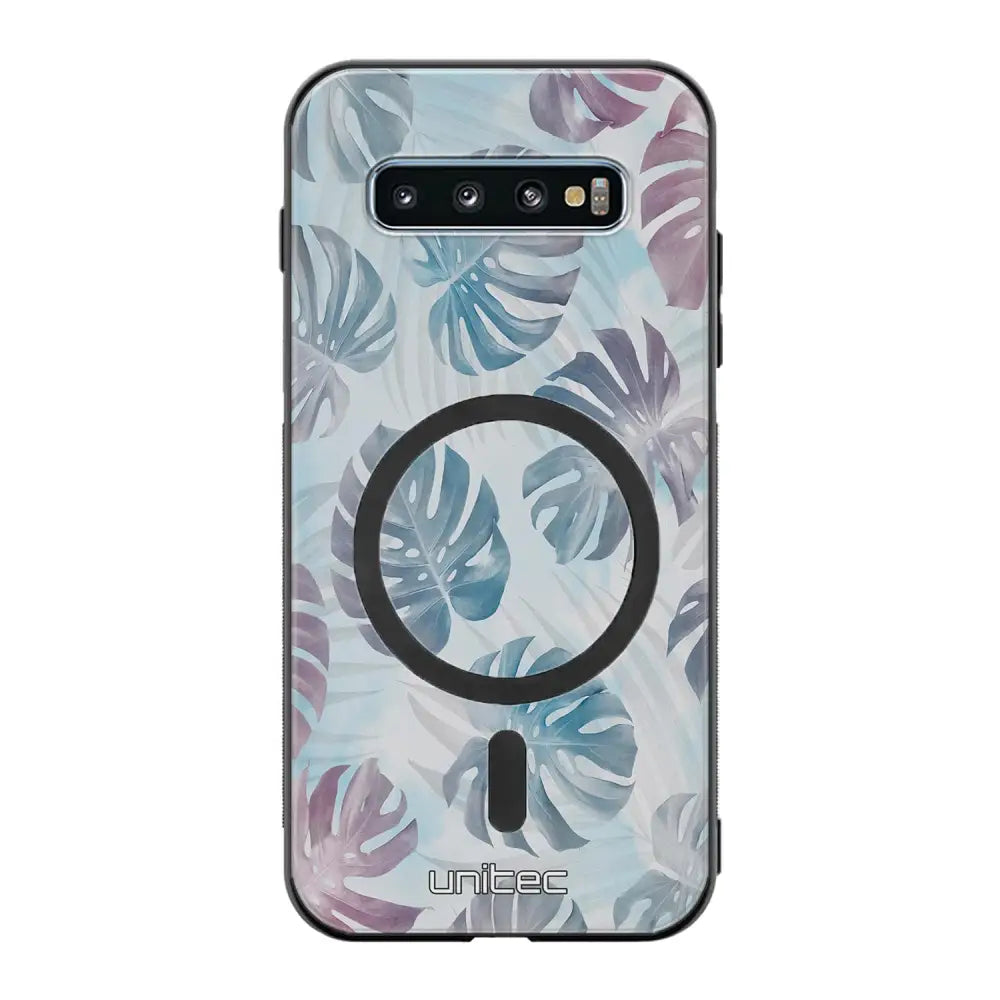 Samsung Galaxy S10 kukka suojakuoret - Monstera Texture