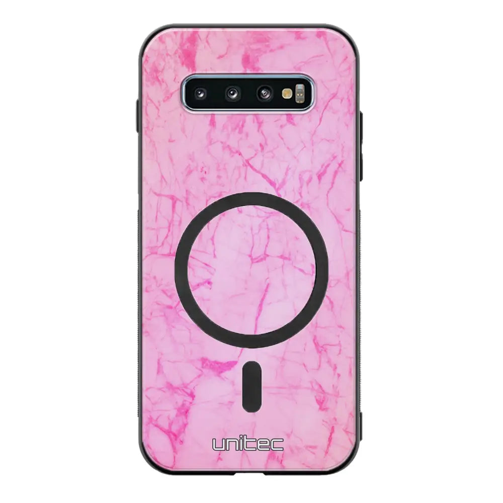 Samsung Galaxy S10 Plus marmori suojakuoret - Light Pink Marble