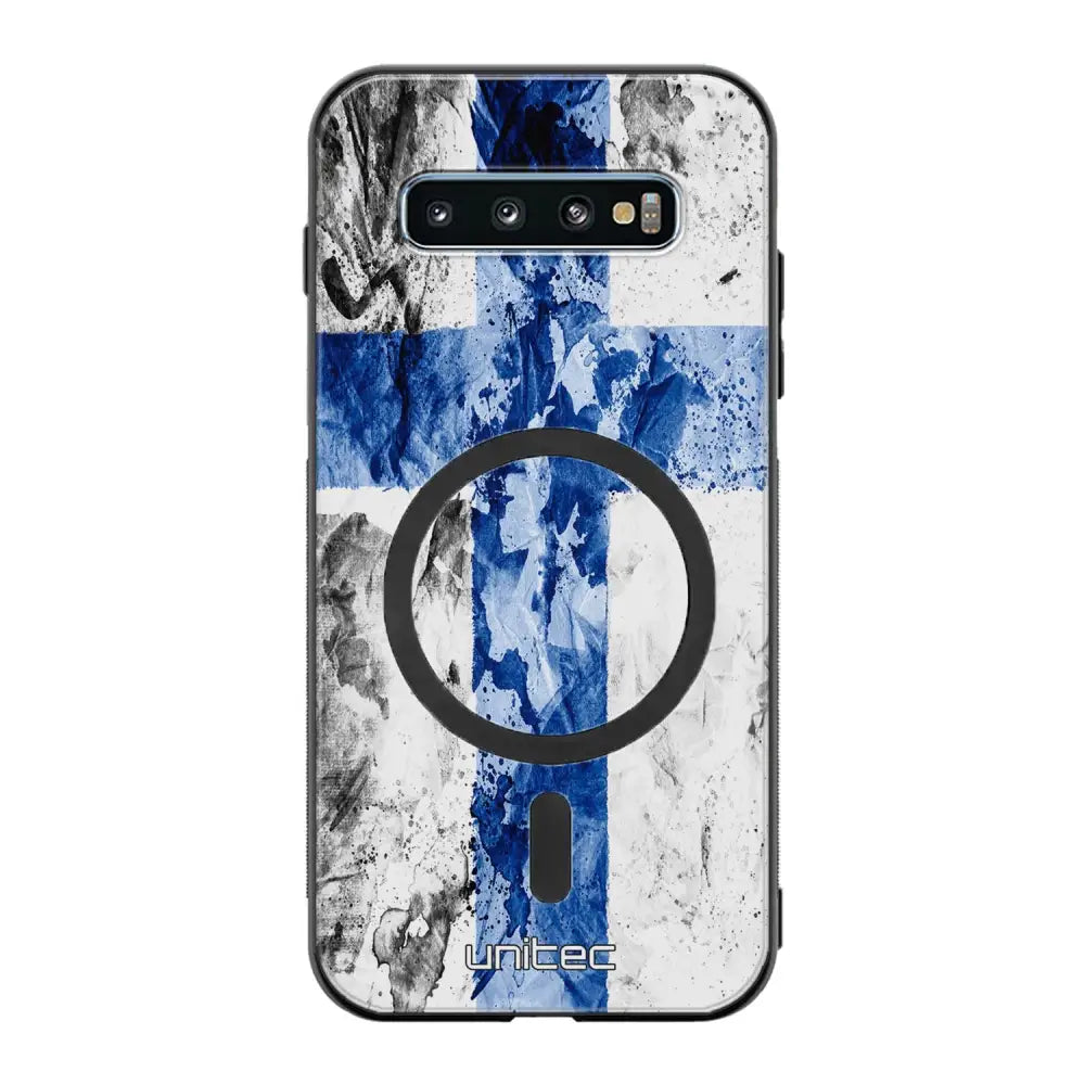Samsung Galaxy S10 suojakuoret - Painted Finnish Flag