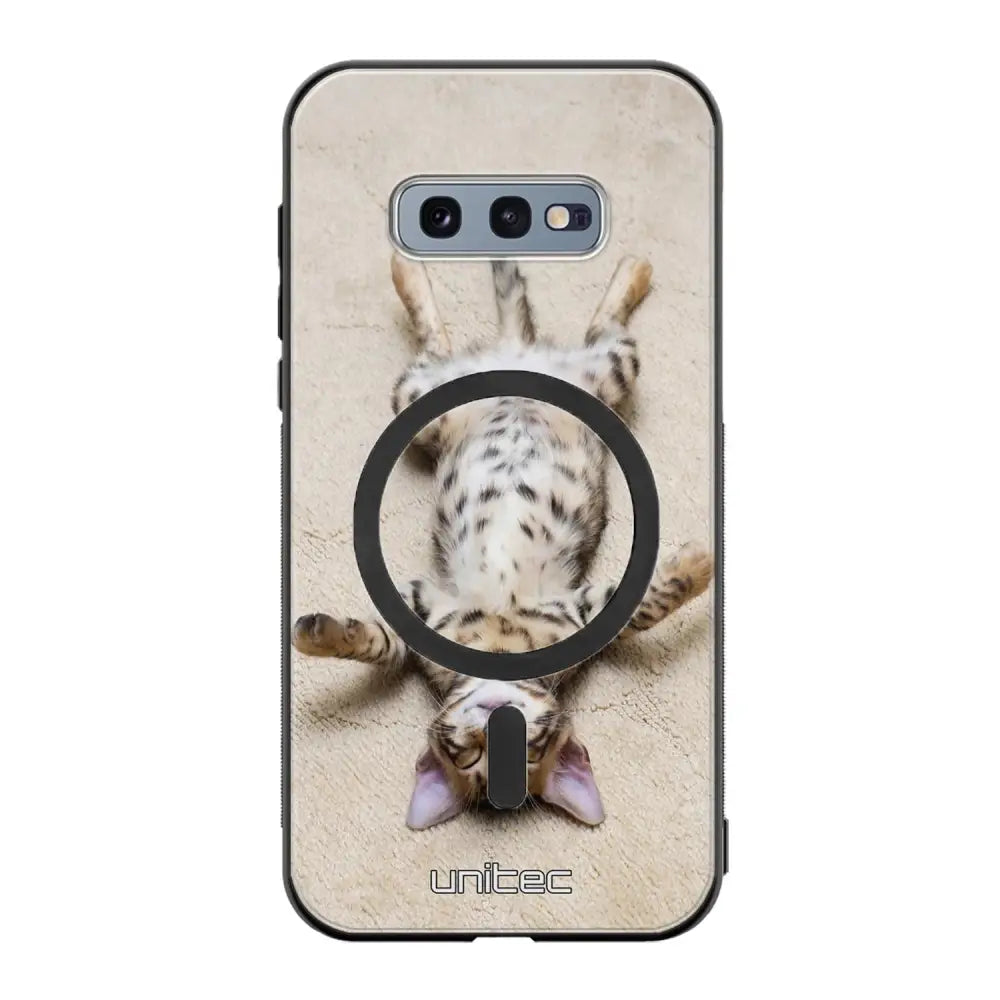 Samsung Galaxy S10e kissa suojakuoret - Relaxing Cat