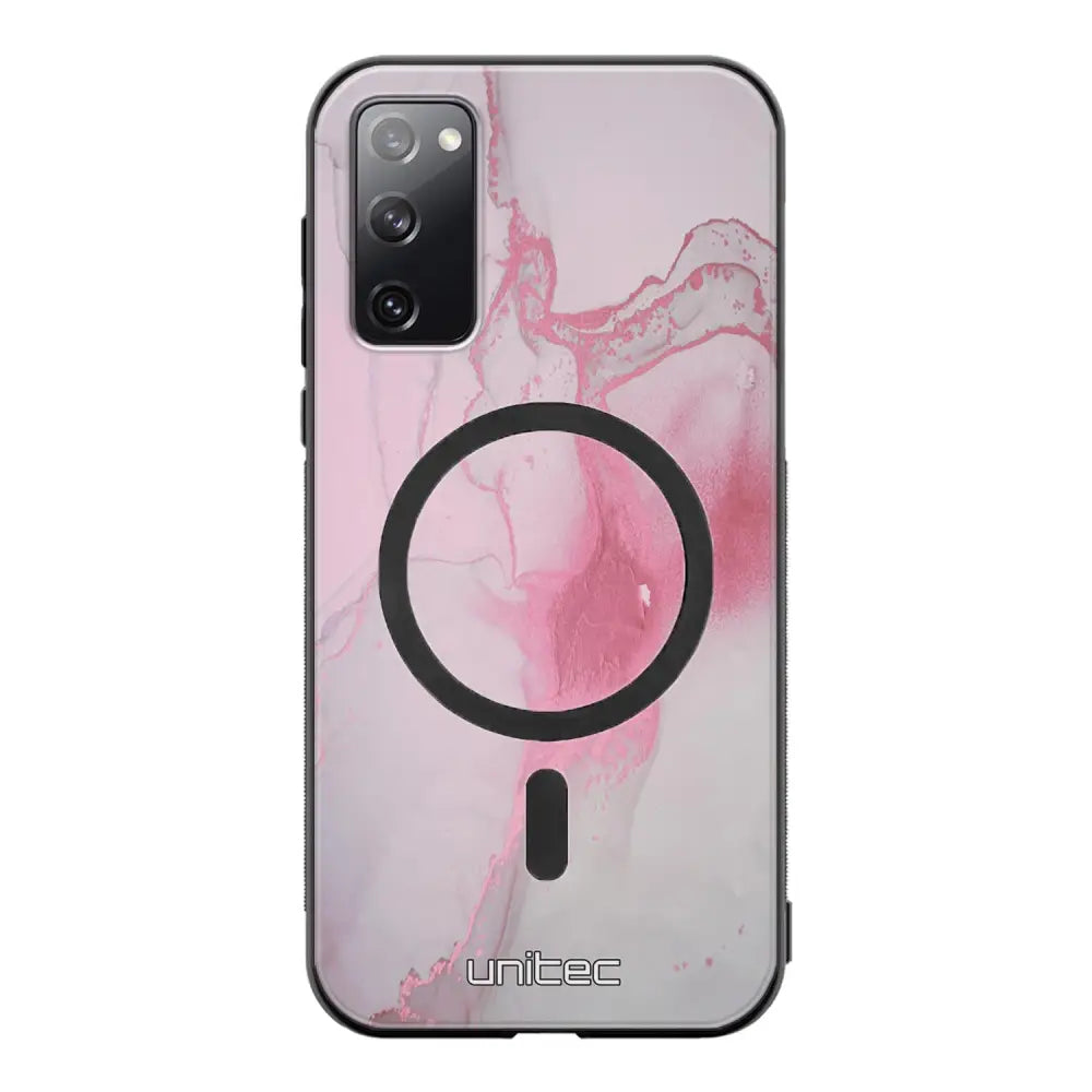 Samsung Galaxy S20 FE marmori suojakuoret - Pink Pok Rie
