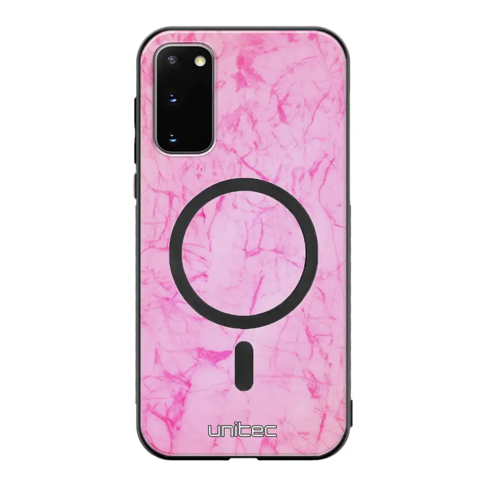 Samsung Galaxy S20 marmori suojakuoret - Light Pink Marble