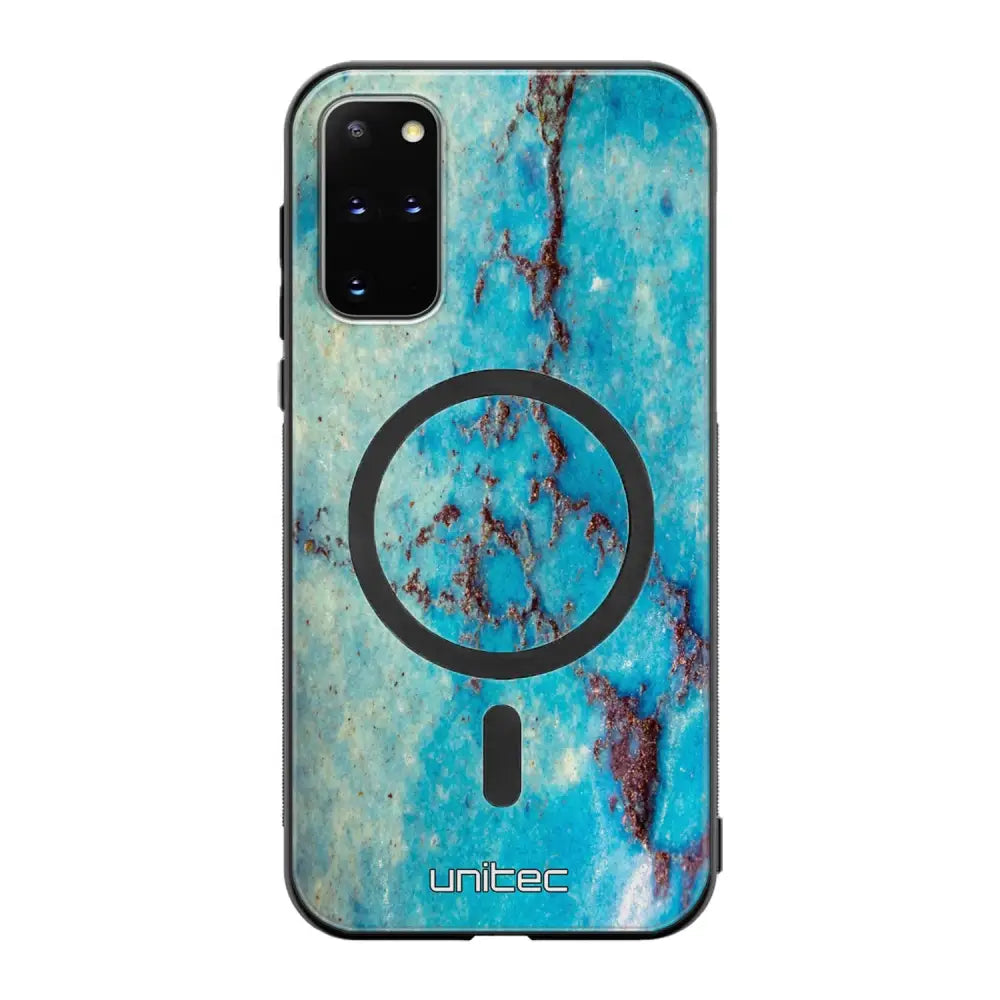 Samsung Galaxy S20 Plus marmori suojakuoret - Turquoise Marble