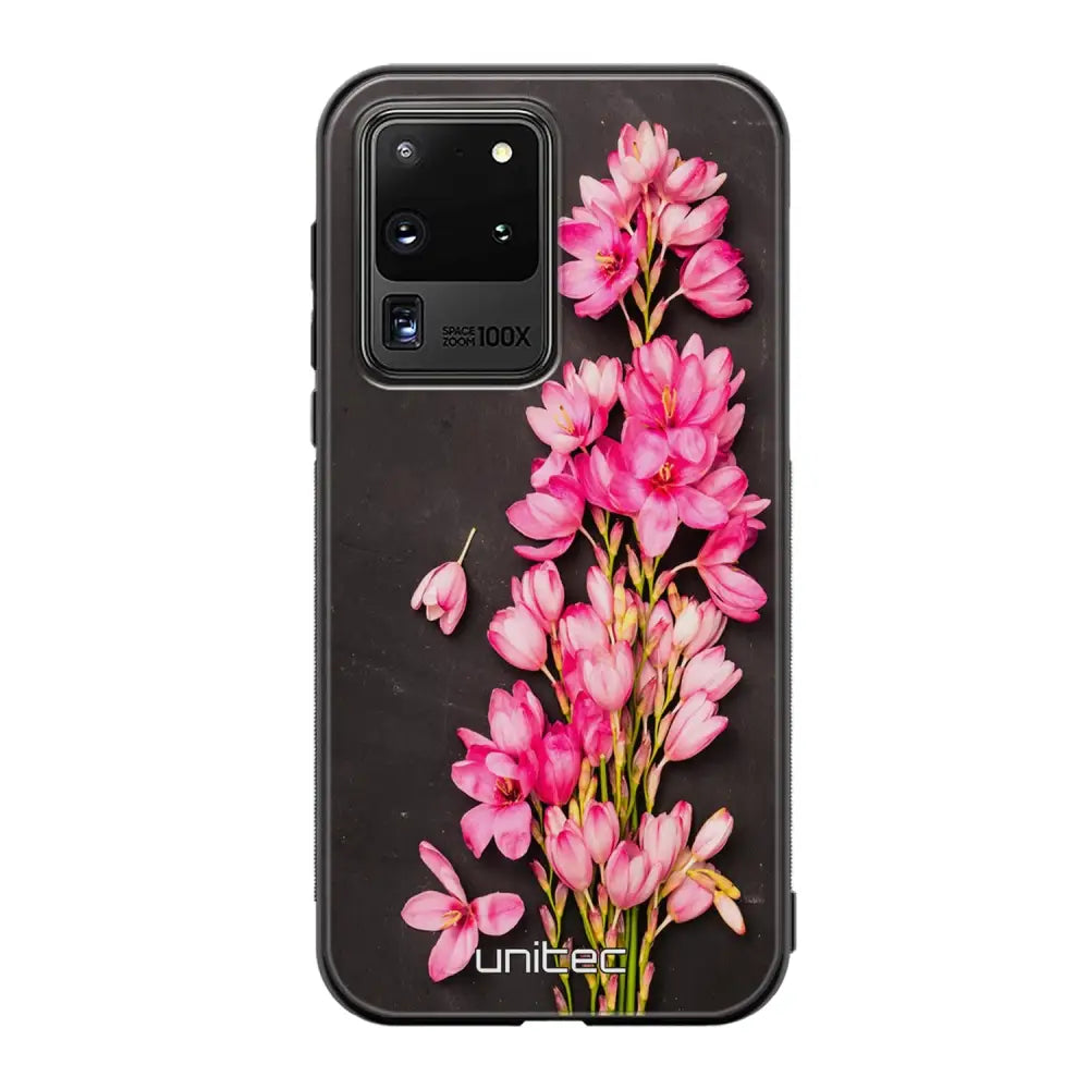 Samsung Galaxy S20 Ultra kukka suojakuoret - Pink Flowers - Ei