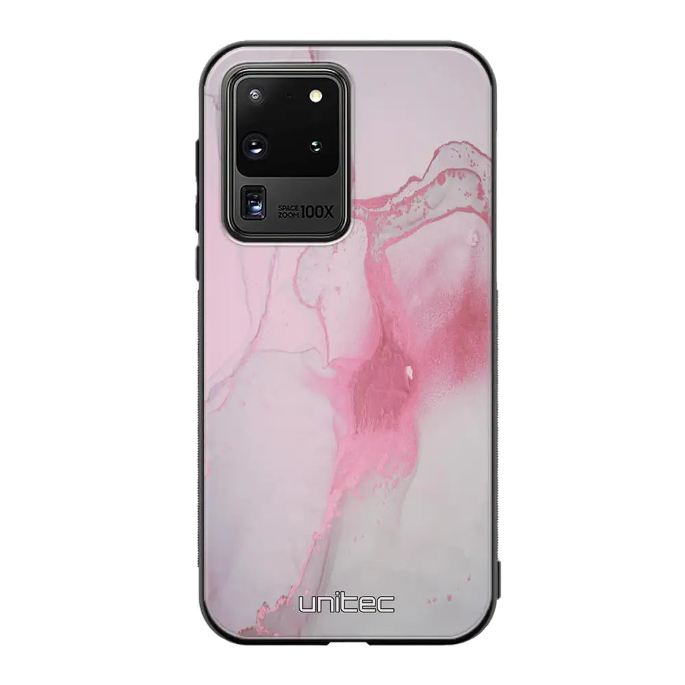 Samsung Galaxy S20 Ultra marmori suojakuoret - Pink Pok Rie - Ei