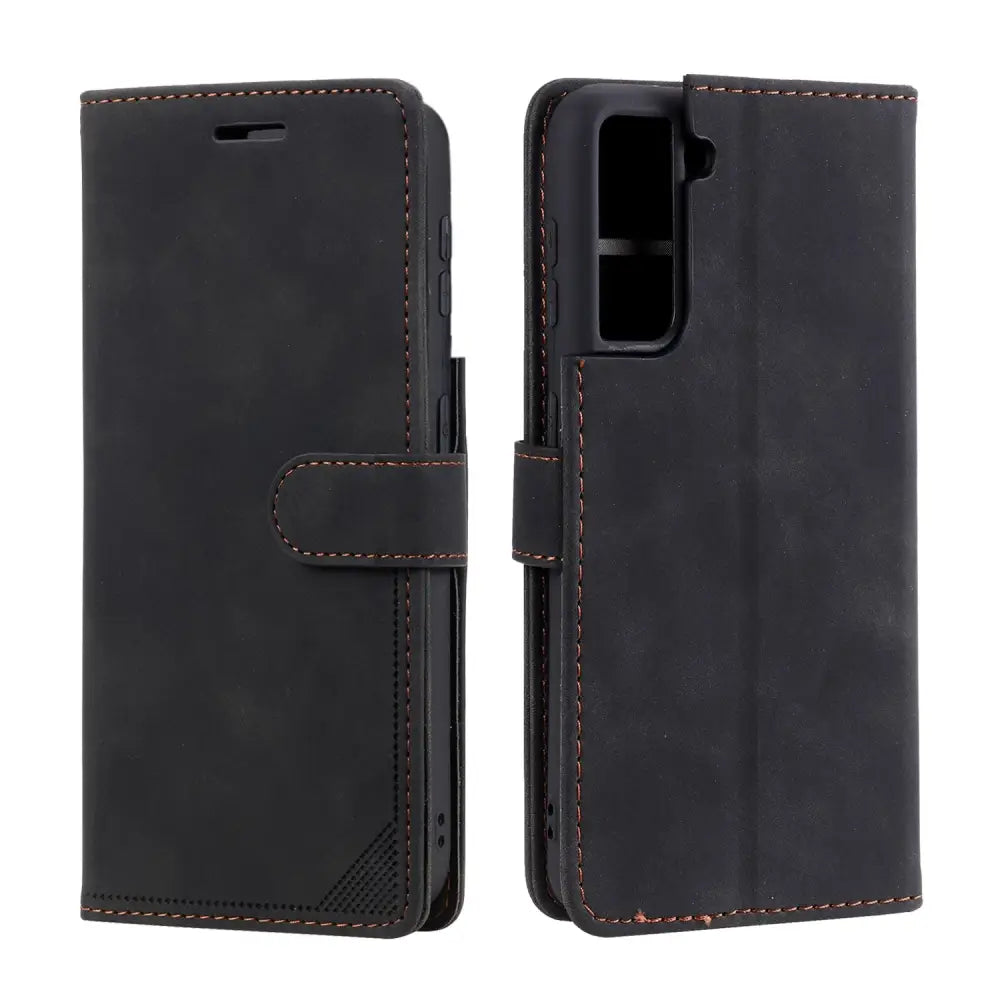 Samsung Galaxy S21 5G Lompakko Suojakotelo Musta