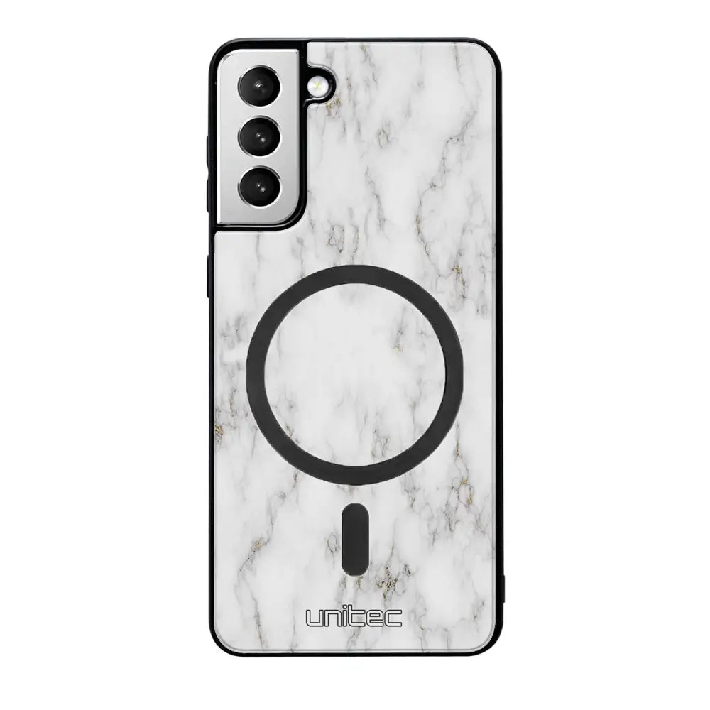 Samsung Galaxy S21 Plus marmori suojakuoret - White Marble