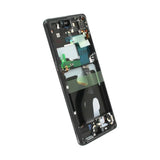 Samsung Galaxy S21 Ultra 5G Näyttö Musta - Phantom Black (Alkuperäinen)