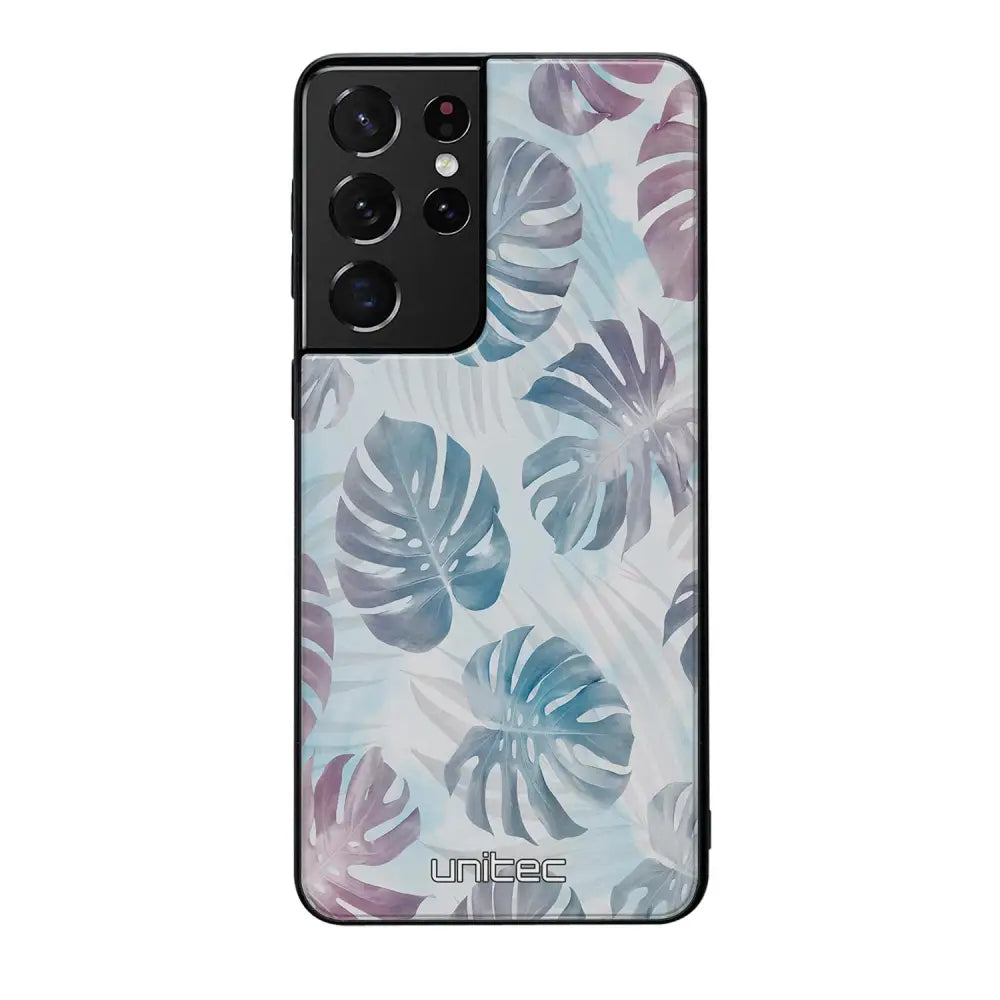Samsung Galaxy S21 Ultra kukka suojakuoret - Monstera Texture - Ei