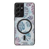 Samsung Galaxy S21 Ultra kukka suojakuoret - Monstera Texture