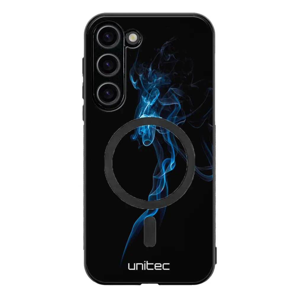 Samsung Galaxy S23 Plus suojakuoret - Blue Smoke On Black