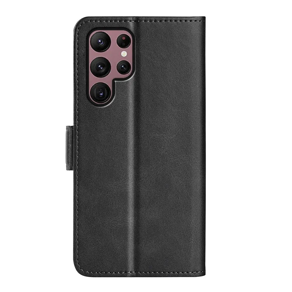 Samsung Galaxy S23 Ultra 5G Lompakko Suojakuori - Musta