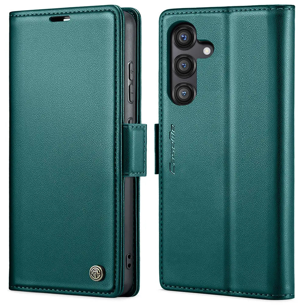 Samsung Galaxy S24 FE Lompakko suojakotelo RFID - Vihreä - CaseMe