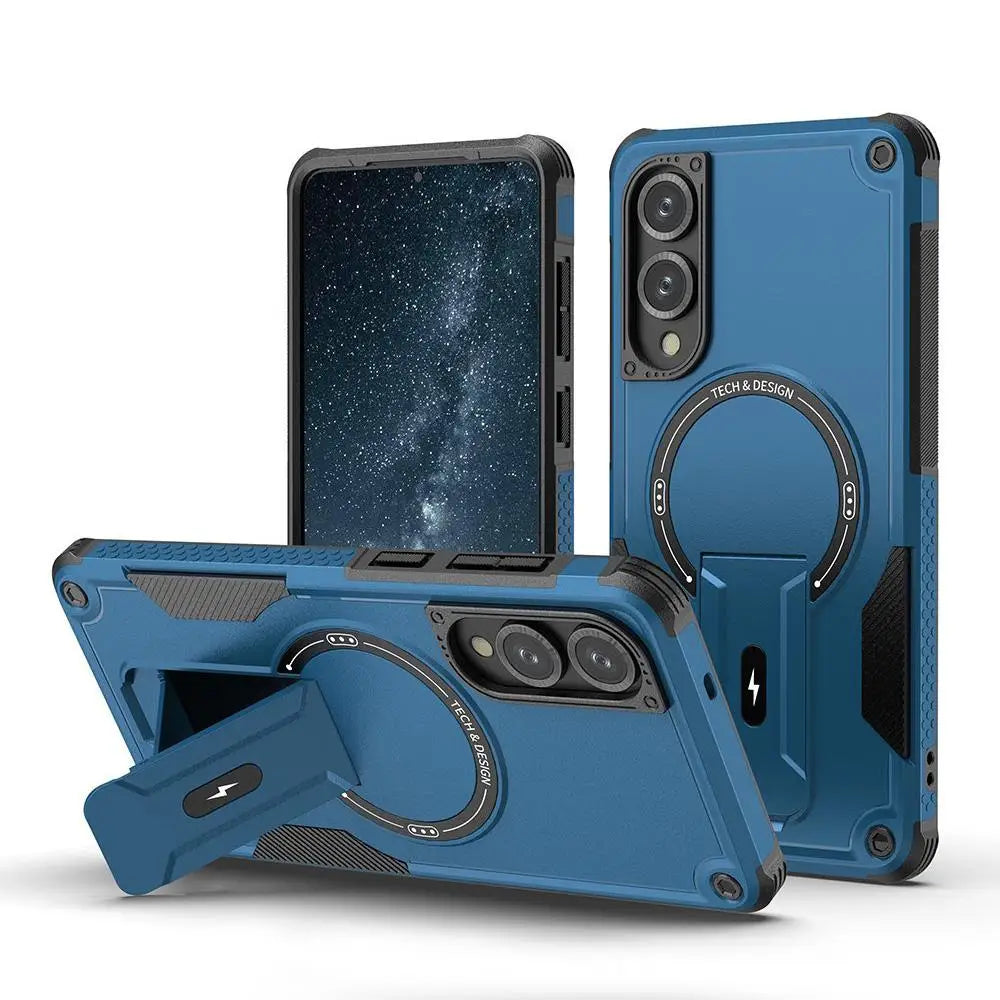 Samsung Galaxy S25 Edge Armor MagSafe kuoret - Sininen