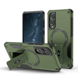 Samsung Galaxy S25 Edge Armor MagSafe kuoret - Vihreä