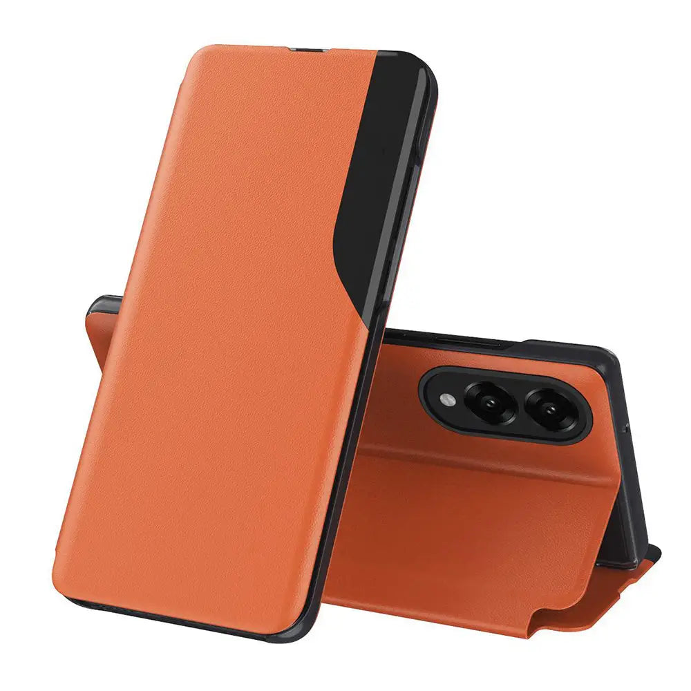 Samsung Galaxy S25 Edge Flip suojakuori - Oranssi
