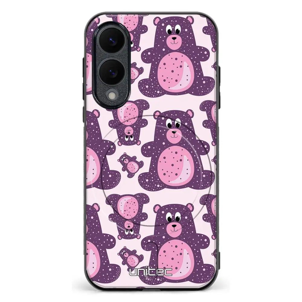 Samsung Galaxy S25 Edge suojakuoret Purple Teddy Bear