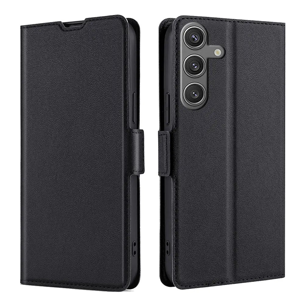 Samsung Galaxy S25 Lompakko Suojakotelo - Musta