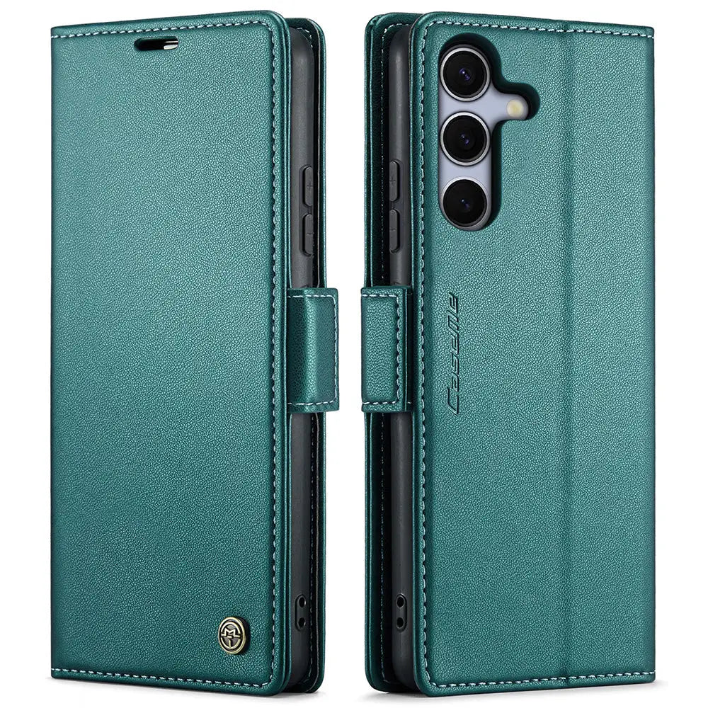 Samsung Galaxy S25 Lompakko suojakotelo RFID - Vihreä - CaseMe