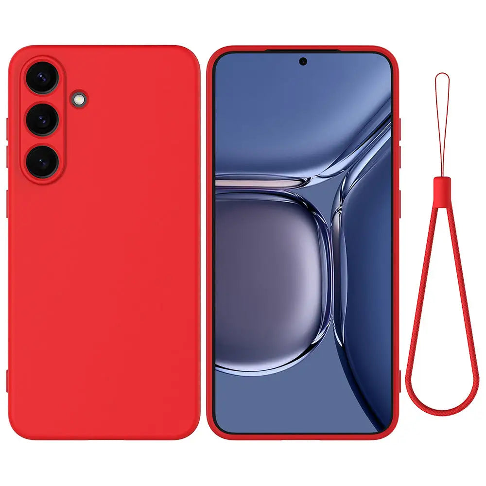 Samsung Galaxy S25 Silikonisuoja - Punainen