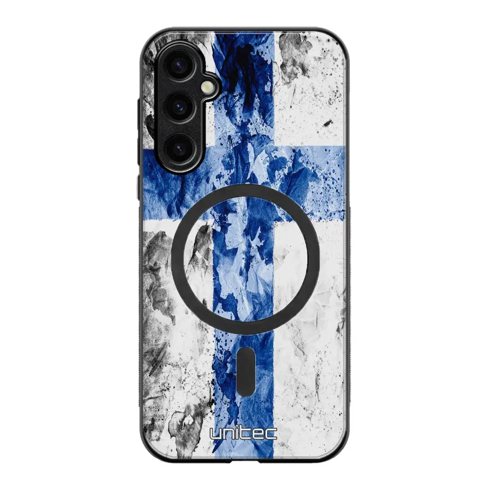 Samsung Galaxy S25 suojakuoret - Painted Finnish Flag