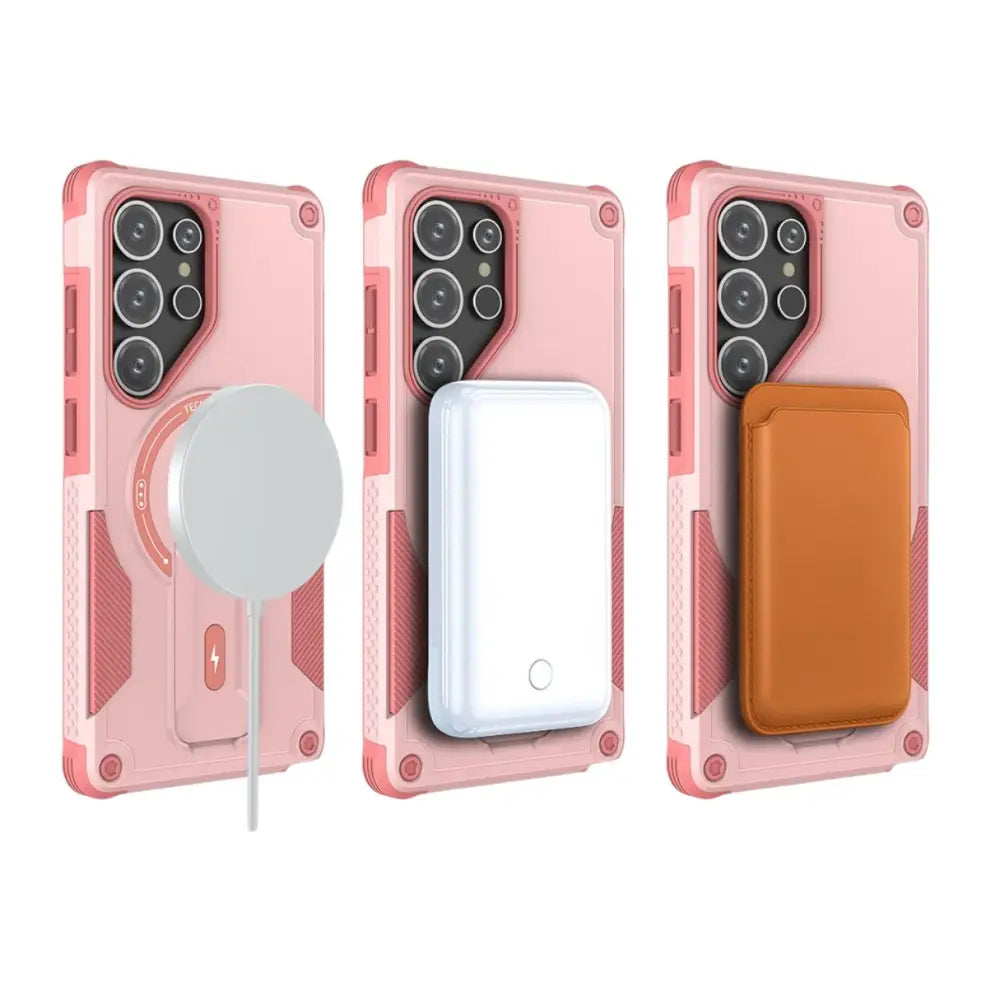 Samsung Galaxy S25 Ultra Armor MagSafe kuoret - Pinkki