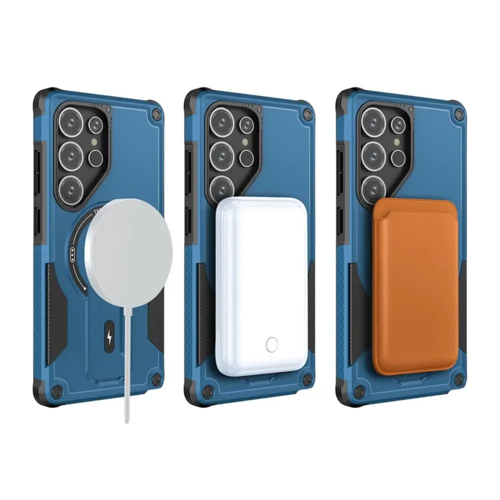 Samsung Galaxy S25 Ultra Armor MagSafe kuoret - Sininen