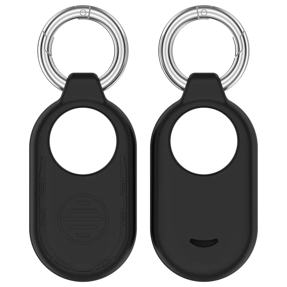 Samsung Galaxy SmartTag 2 Silikonikotelo avaimenperällä - Musta