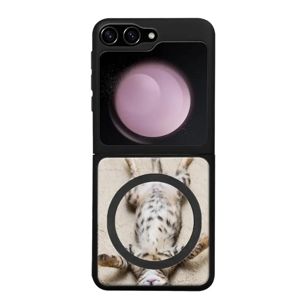 Samsung Galaxy Z Flip 5 kissa suojakuoret - Relaxing Cat