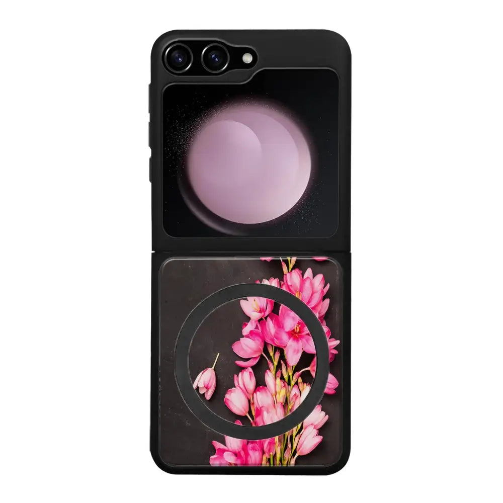 Samsung Galaxy Z Flip 5 kukka suojakuoret - Pink Flowers